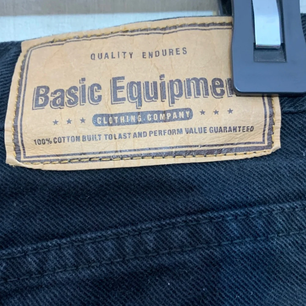 Basic Equipment Men's Black jeans size 34/32 - Picture 2 of 4